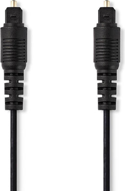 Nedis CAGT25000BK20 - Digitale audiokabel TosLink - 200cm - Zwart