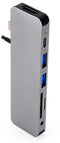 Hyper GN21D-GRAY - USB Hub - 1x HDMI 5Gb/s 5x USB 3.2 10Gb/s - Grijs