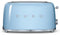 Smeg TSF02PBEU - Broodrooster - 1500W 2 sleuven 6 bruining-niveaus - Pastelblauw