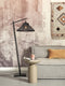 GOOD&MOJO Vloerlamp Tahiti - Bamboe/Zwart - 65x45x150cm - Modern - Staande lampen voor Woonkamer - Slaapkamer