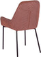 LOVERNA - Eetkamerstoel - Roze - Corduroy