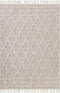 SULUOVA - Laagpolig vloerkleed - Beige - 160 x 230 cm - Katoen