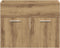vidaXL - Wastafelkast - 60x38,5x46 - cm - bewerkt - hout - artisanaal - eikenkleur