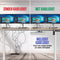 Stane Zit Sta Bureau Elektrisch Verstelbaar - 4 Geheugenstanden - 160 x 80 cm - Eiken Blad Wit Frame