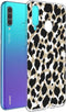 iMoshion Hoesje Geschikt voor Huawei P30 Lite Hoesje Siliconen - iMoshion Design hoesje - Goud / Zwart / Golden Leopard