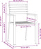 vidaXL - Stapelbare - Tuinstoelen - 4 - stuks - Massief - Acaciahout - en - RVS