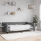 vidaXL - Slaapbank - 100x200 - cm - stof - donkergrijs