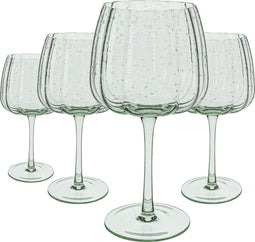 Laura Ashley Glass Collectables Gin tonic glazen set van 4 - Cocktail glazen - Mondgeblazen Handgemaakt - Groen - 52 cl.