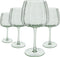Laura Ashley Glass Collectables Gin tonic glazen set van 4 - Cocktail glazen - Mondgeblazen Handgemaakt - Groen - 52 cl.