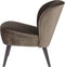WOOOD Sara Fauteuil - Velvet - Warm Groen - 71x59x70