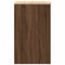 vidaXL - Garagekast - 40x51x85 - cm - massief - grenenhout - bruin - eikenkleurig