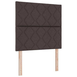 Stoffen Hoofdbord Geometric Handmatig Donkerbruin 100 cm Stof
