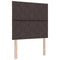 Stoffen Hoofdbord Geometric Handmatig Donkerbruin 100 cm Stof