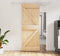 vidaXL - Schuifdeur - met - beslag - 80x210 - cm - massief - grenenhout