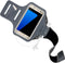 Mobiparts Galaxy S7 - Sport Armband - Ademend materiaal met sleutelvak - Zwart