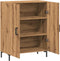 vidaXL - Dressoir - 69,5x34x90 - cm - bewerkt - hout - artisanaal - eikenkleur