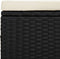 vidaXL - Hockers - met - kussens - 2 - st - 40x30x40 - cm - poly - rattan - zwart