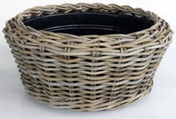 Drypot rotan schaal D28H12