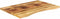 vidaXL - Bureaublad - met - ronding - 100x50x2,5 - cm - massief - ruw - mangohout