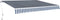 vidaXL - Luifel - handmatig - uittrekbaar - 400 - cm - blauw/wit