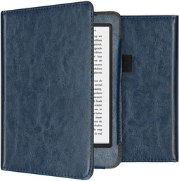 imoshion E-reader Hoesje - Geschikt voor Kobo Clara 2E, Tolino Shine 4 - Vegan Leather Bookcase - Donkerblauw