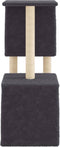 vidaXL - Kattenmeubel - met - sisal - krabpalen - 86 - cm - donkergrijs