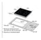 Samsung NZ64F5RD9ABEF - Keramische kookplaat - 7200 W - Zwart/Roestvrijstaal