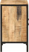 vidaXL - Wastafelkast - 55x35x60 - cm - massief - mangohout - en - ijzer