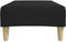 vidaXL - Voetenbank - 77x55x31 - cm - stof - zwart