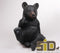 Zwarte beer staand h40 cm I Farmwood AnimalsFarmwood Animals