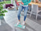 Leifheit Profi XL vloerwisser - 42 cm dweilbreedte - 360° draaibaar scharnier - Turquoise Grijs