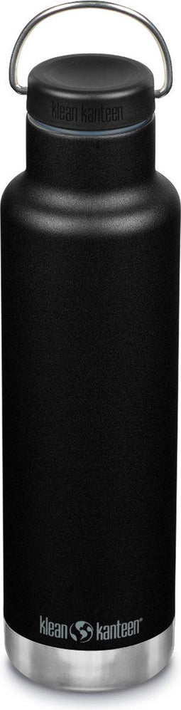 Klean Kanteen - RVS Thermosfles Classic 592ml (w/Loop Cap) - Shale black