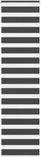 vidaXL - Zebra - rolgordijn - 55x200 - cm - stofbreedte - 50,9 - cm - zwart