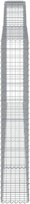 vidaXL - Schanskorven - 4 - st - gewelfd - 400x30x180/200 - cm - ijzer