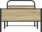 vidaXL - Bedframe - zonder - matras - bewerkt - hout - sonoma - eikenkleur - 100x190cm