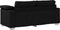 vidaXL - Loveseat - Sofa - Zwart - 140 - cm - Stof