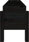 vidaXL - Plantenbak - verhoogd - 121x30x38 - cm - massief - grenenhout - zwart