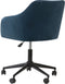 VENICE - Bureaustoel - Marineblauw - Fluweel