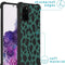 iMoshion Hoesje Geschikt voor Samsung Galaxy S20 Plus Hoesje Met Koord - iMoshion Design Hoesje met Koord - Zwart / Meerkleurig / Groen / Panther Illustration