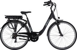 AMIGO E-Altura D2 Elektrische Fiets met Achterwielmotor - E-bike 28 Inch - 49 cm - 7 Versnellingen - V-Brakes - 468Wh Accu - Matblauw