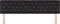 vidaXL - Hoofdbord - met - Kristallen - Knopen - Getuft - Zwart - 180 - cm - Velours