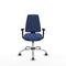 Piqueras y Crespo B1D056G - Bureaustoel - Verstelbare hoogte met armleuning - Marineblauw