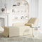 vidaXL - Chaise - longue - met - bolster - en - rechterarmleuning - linnen
