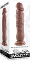 Evolved Dildo Love Toy Realistic Dong, Dark 17.7 Cm Bruin