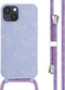 iMoshion Hoesje Geschikt voor iPhone 14 Hoesje Met Koord - iMoshion Siliconen design hoesje met koord - Meerkleurig / Butterfly