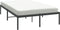 vidaXL - Bedframe - metaal - zwart - 135x190 - cm