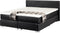 PRESIDENT - Boxspringbed - Zwart - 180 x 200 cm - Kunstleer