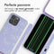 imoshion Hoesje Geschikt voor iPhone 15 Pro Max Hoesje Met Koord - imoshion Siliconen design hoesje met koord - Meerkleurig / Butterfly