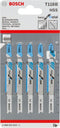 Bosch T 118 B - Decoupeerzaagbladen - HSS gegolfd gefreesd voor middeldik staal (2,5-6 mm) (5 stuks)