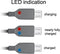 Delock 83272 - USB 2.0 type A naar Micro-B - Data- en laadkabel met LED indicator - Zwart - 1,5 m